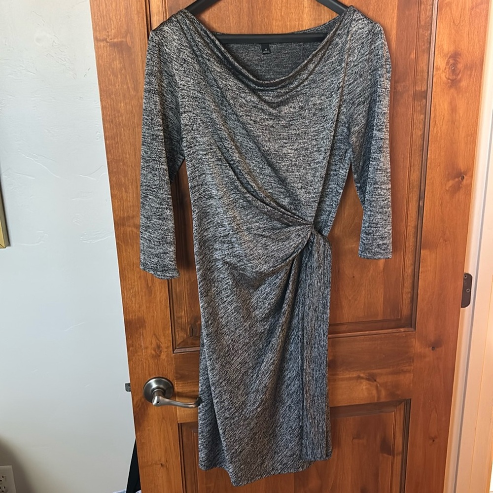 Ann Taylor size M faux wrap dress with cowl neck -Size M